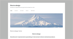 Desktop Screenshot of electro-design.com
